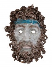 CERAMIC MASK OF ZEUS ITALY, 20