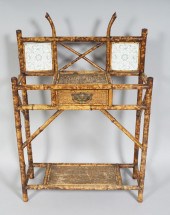 CERAMIC MOUNTED RATTAN HALL TA