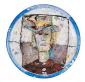 CERAMIC PORTRAIT BOWL, PETER V