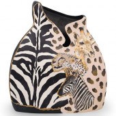 CERAMIC SAFARI VASEDESCRIPTION