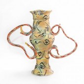 CERAMIC SCULPTURAL VASE BY ART