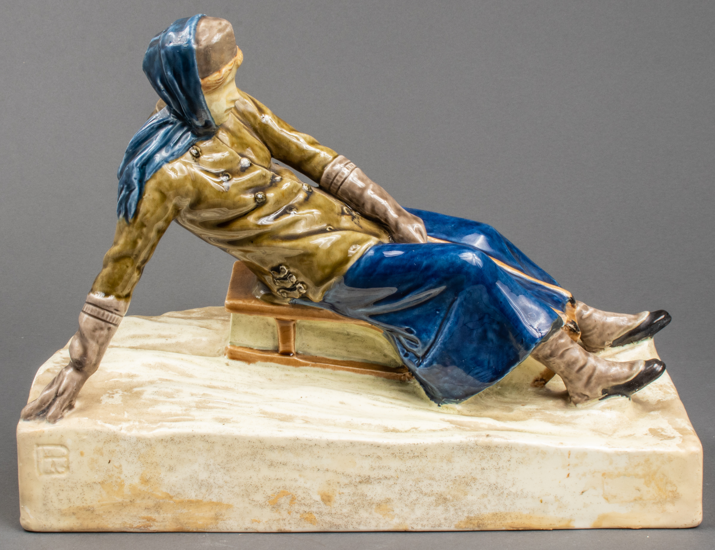 CERAMIC SCULPTURE OF 19TH C.