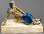 CERAMIC SCULPTURE OF 19TH C. W