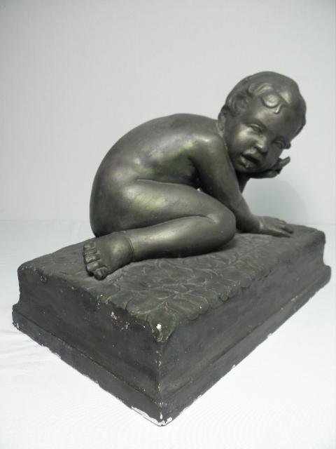 Ceramic sculpture of a child by