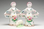 CERAMIC SHEEP AND PAIR OF LUNE