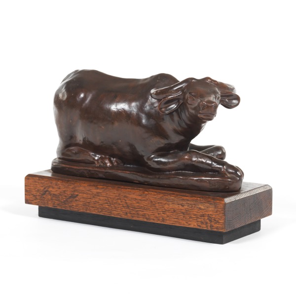 CERAMIC WATER BUFFALO SCULPTURE 8