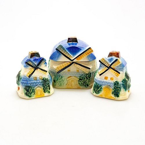 CERAMIC WINDMILL SALT + PEPPER