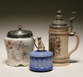 Ceramics grouping with stein a