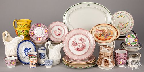 CERAMICS INCLUDING SPATTER, LUSTRE,