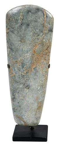 CEREMONIAL JADE AXE HEADLatin