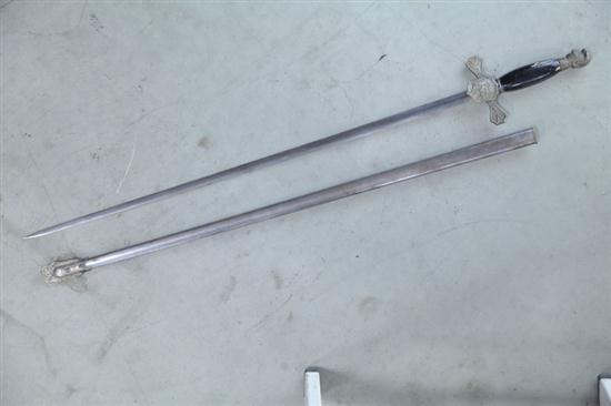 CEREMONIAL KKK SWORD. Black