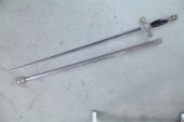 CEREMONIAL KKK SWORD. Black ha