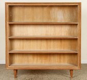 CERUSED OAK OPEN BOOKCASE GLAS