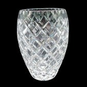 CESKA GLASS FLOWER VASE, CANTE
