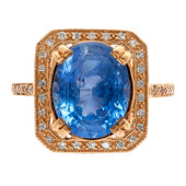 CEYLON NO HEAT SAPPHIRE, DIAMO