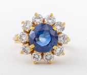 CEYLON UNHEATED SAPPHIRE DIAMO