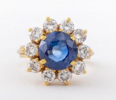CEYLON UNHEATED SAPPHIRE DIAMO