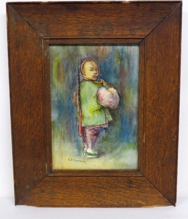 C.F. GERLACH 19TH C. WATERCOLOR