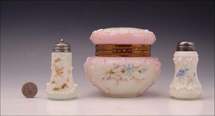 C.F. MONROE WAVECREST POWDER JAR