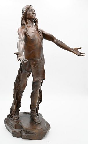 CH HUMPHRISS BRONZE SCULPTURE OF AN
