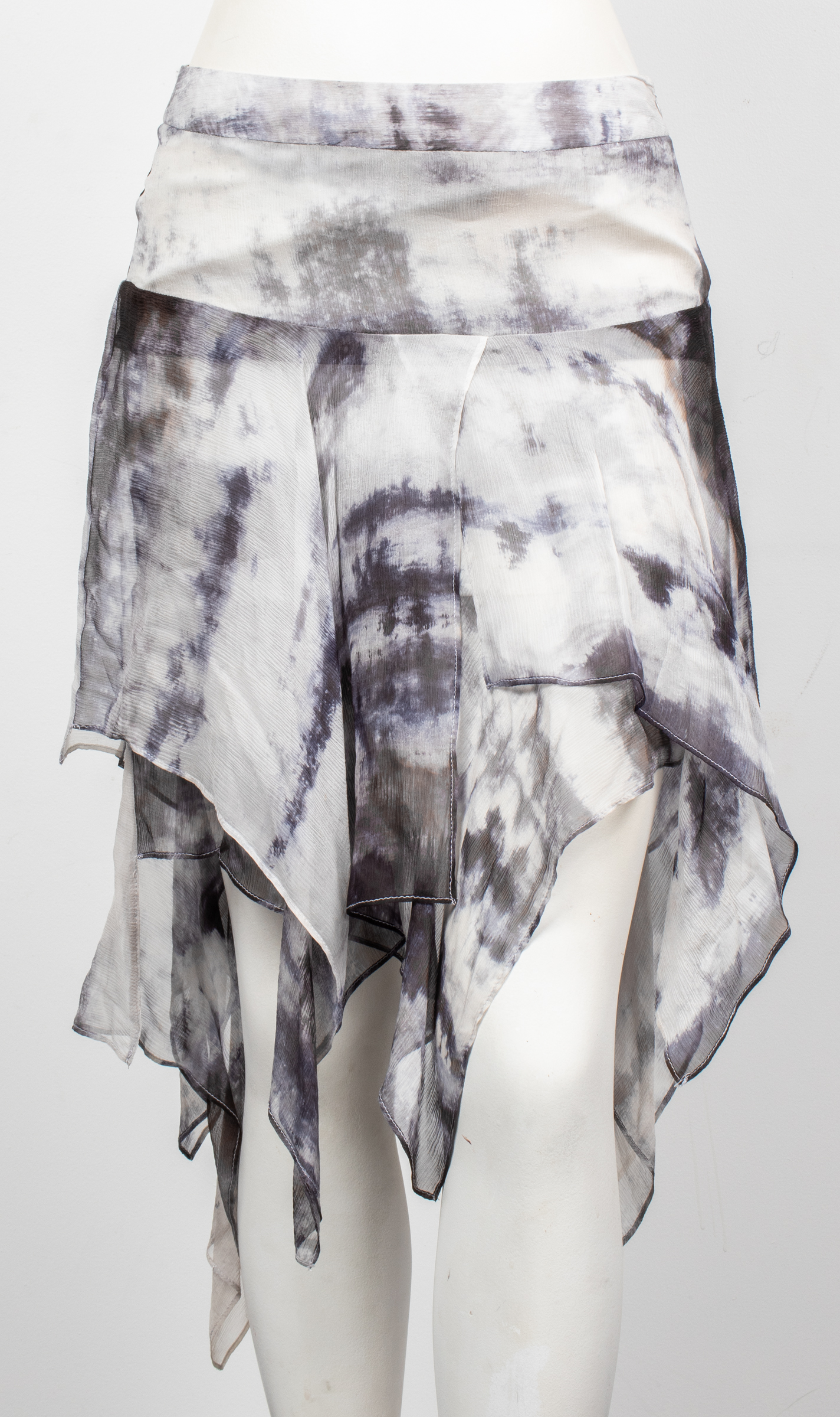 CHAIKEN SILK CHIFFON SKIRT, NEW W