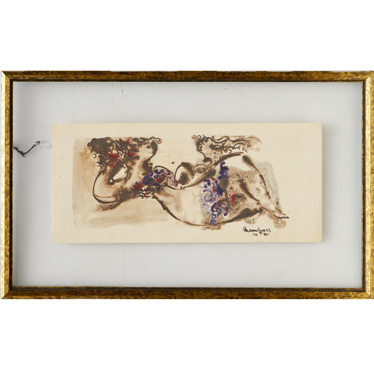 CHAIM GROSS, SIGNED HOLIDAY CARD