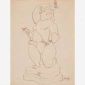 CHAIM GROSS UNTITLED 1944 SKET