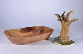 CHAINSAW ART AND POTTERY PIECE