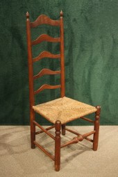 CHAIR - 18th c. ladder back si