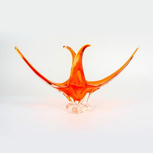 CHALET GLASS CENTERPIECE BOWL,