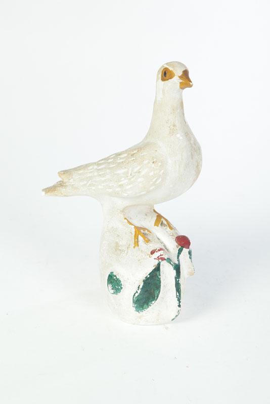 CHALKWARE DOVE.  American  late