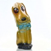 CHALKWARE FIGURE, BASSET HOUND