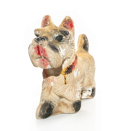 CHALKWARE FIGURE, DOG