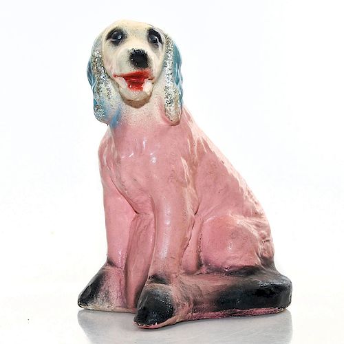 CHALKWARE FIGURINE, DOGChalkware