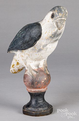 CHALKWARE PARROT, EARLY 20TH