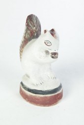 CHALKWARE SQUIRREL.  American