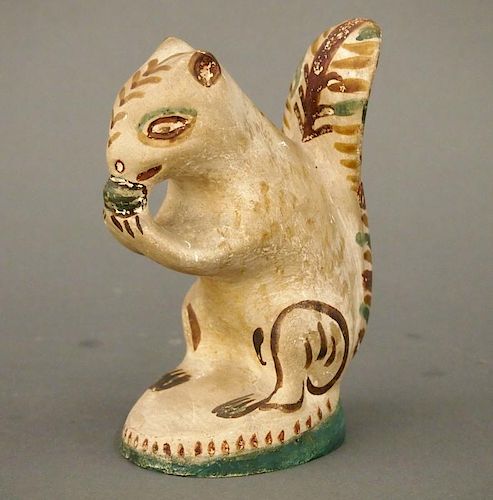 CHALKWARE SQUIRRELA late 19th