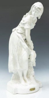 CHALKWARE STATUE  AFTER AUGUST