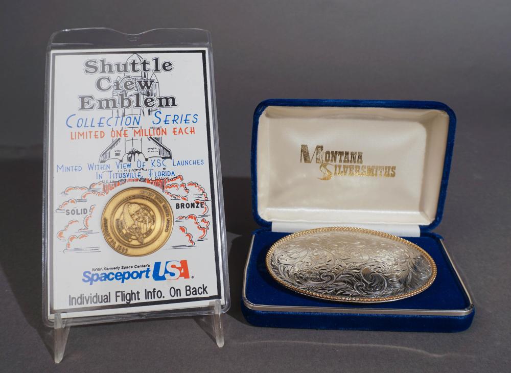 CHALLENGER BRONZE MEDALLION AND A