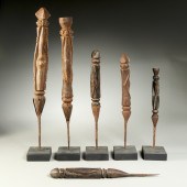 CHAMBA PEOPLES, (6) SPIKE FIGU