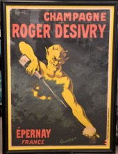 CHAMPAGNE ROGER DESIVRY POSTER