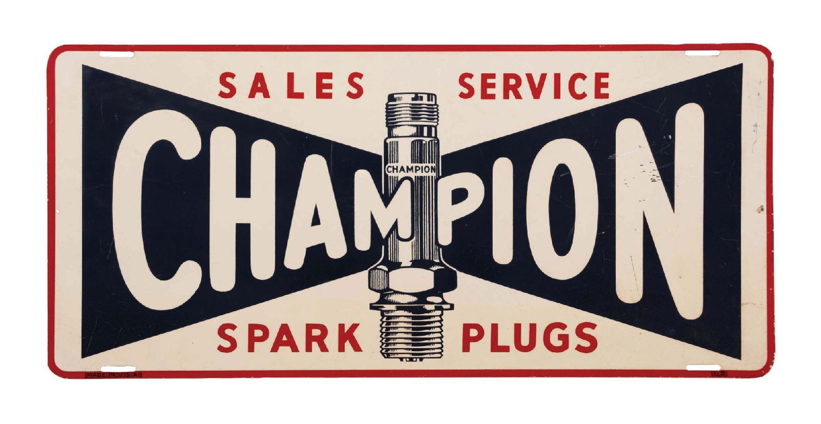 CHAMPION SALES & SERVICE TIN SIGN