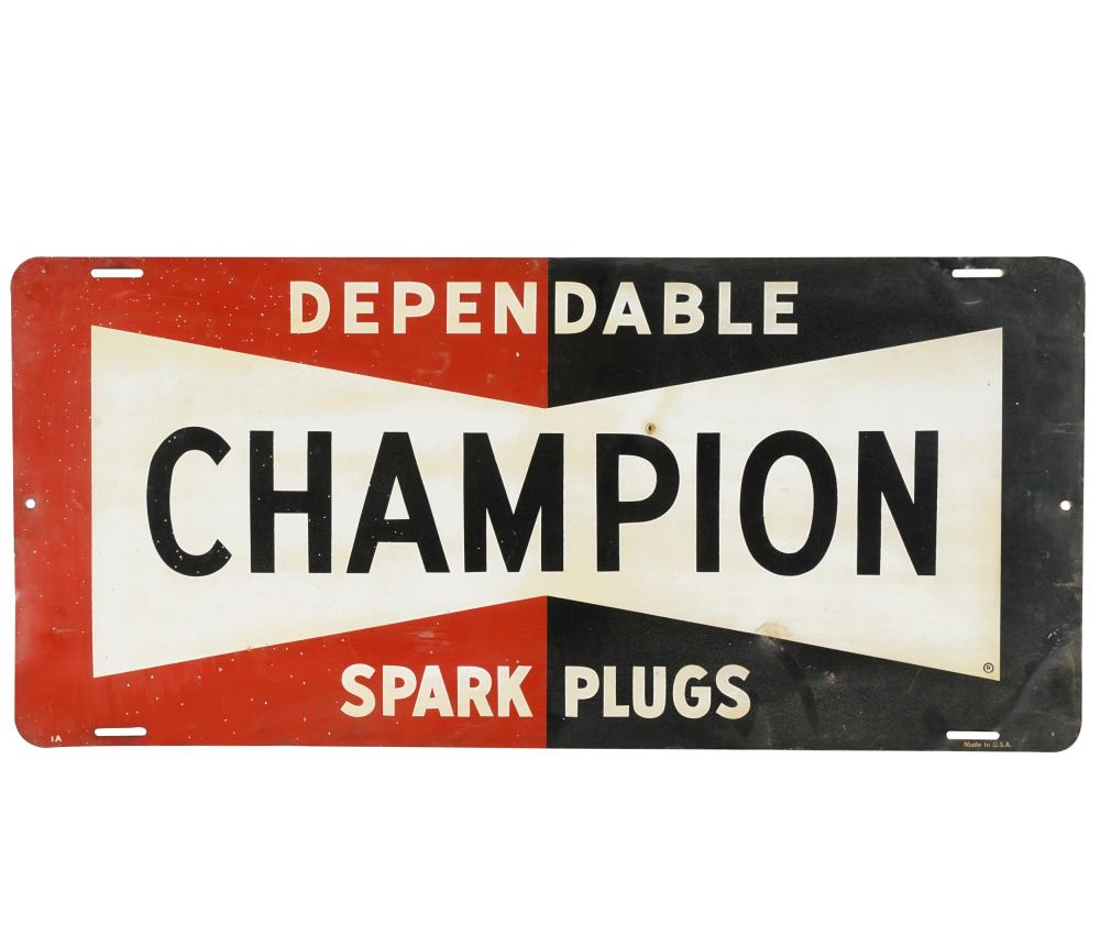 CHAMPION SPARK PLUGS SIGNCondition: