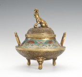 Champleve Bronze Pot in the Sh