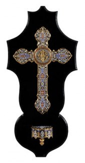 Champlevé Holy Water Cross Fre