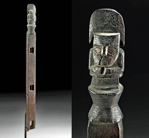 CHANCAY WOOD LITTER POST FRAGMENT