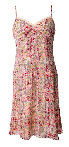 CHANEL 05C ABSTRACT CC PATTERN SILK