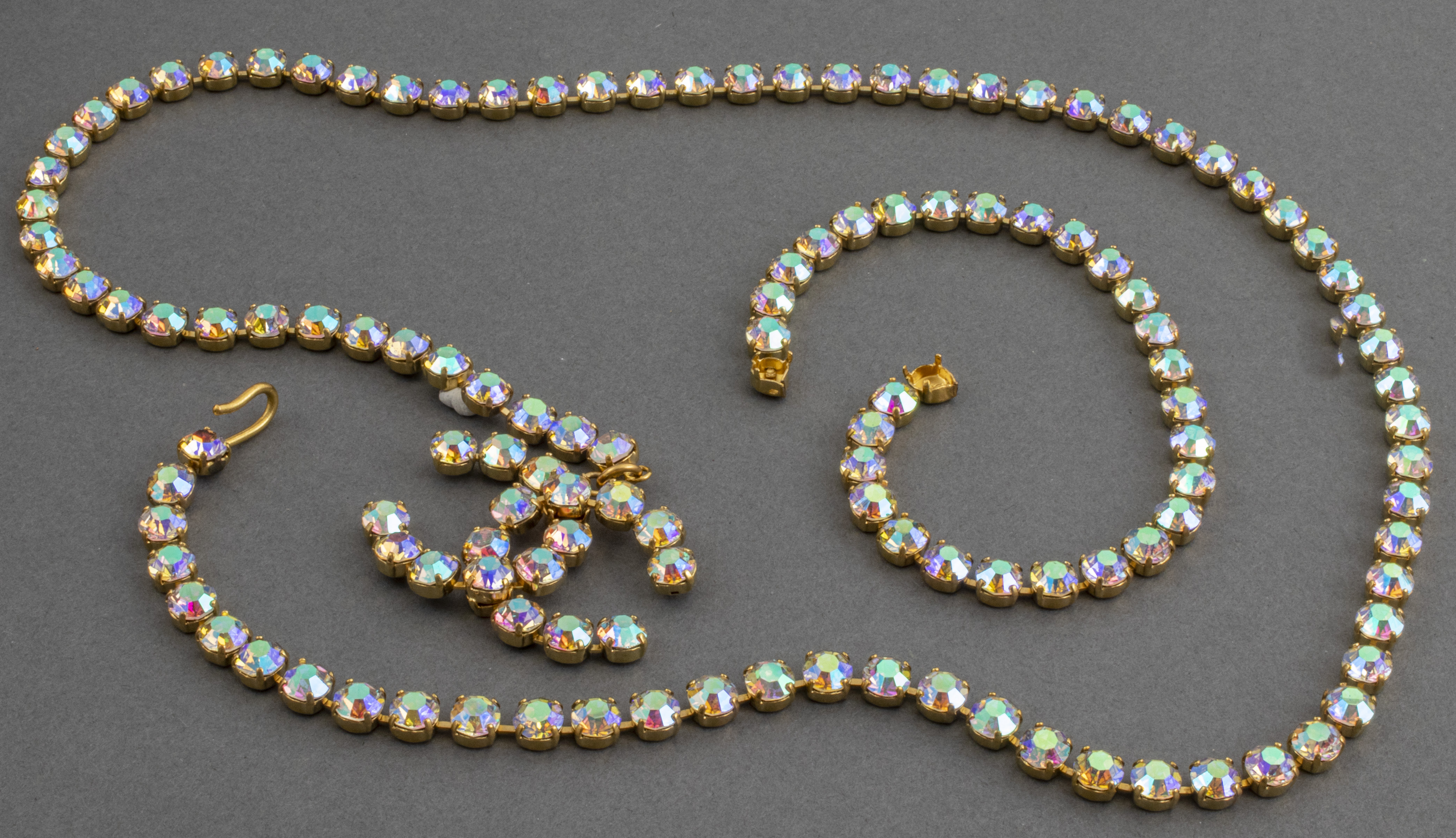 CHANEL ADJUSTABLE CRYSTAL LOGO