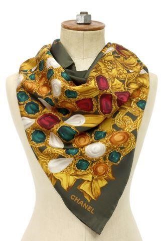 CHANEL ARMY GREEN JEWEL MOTIF