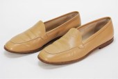 CHANEL BEIGE CC LOAFERS SIZE 4